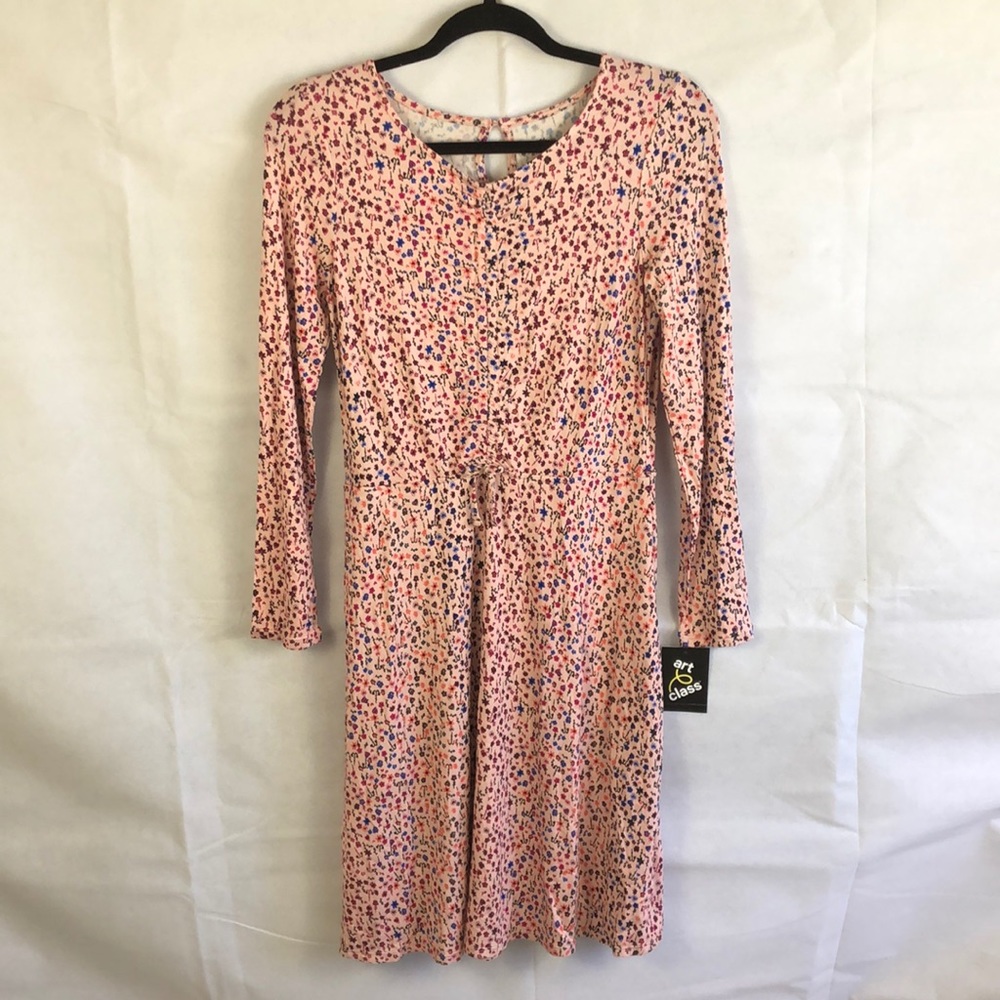 Art Class Floral Pink Dress